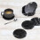 6Pcs Round Leather Coaster Set Leather Coaster PU Premium Insulation Pad 2