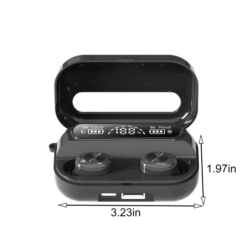 Ασύρματα ακουστικά Ozmmyan Bluetooth για ενσωματωμένα ακουστικά, ελαφριά, με 2