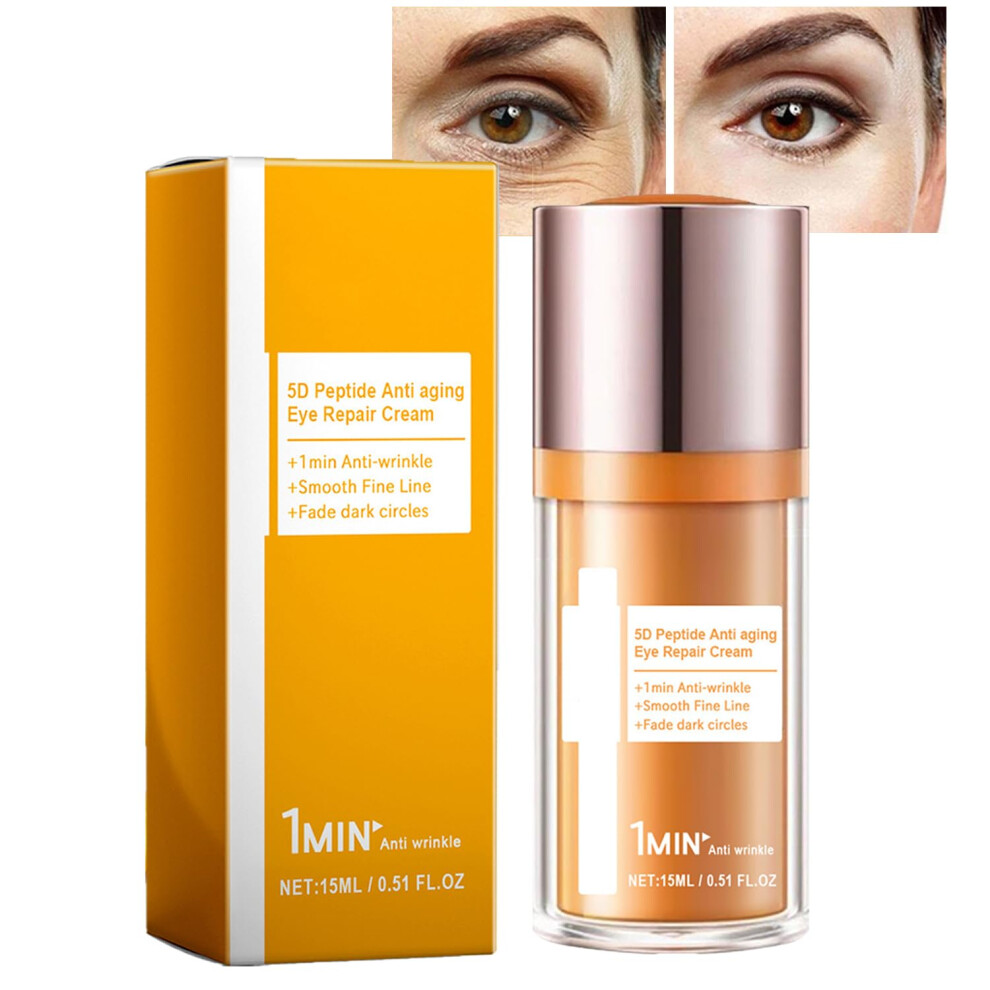 Peptide Anti Aging Eye Cream 15ml for Dark Circles Puffiness and Fine Lines with Collagen