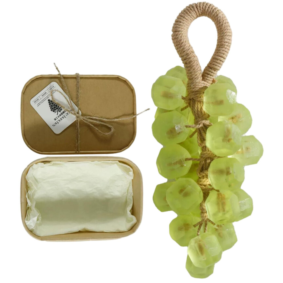 Grape Scented Soap on a Rope  Handmade Decorative Bath Soap with Natural Aroma for Bathroom