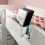 Bedside Storage Organizer with Adjustable Hooks, Large Capacity Hanging Caddy for Dorm Beds 4