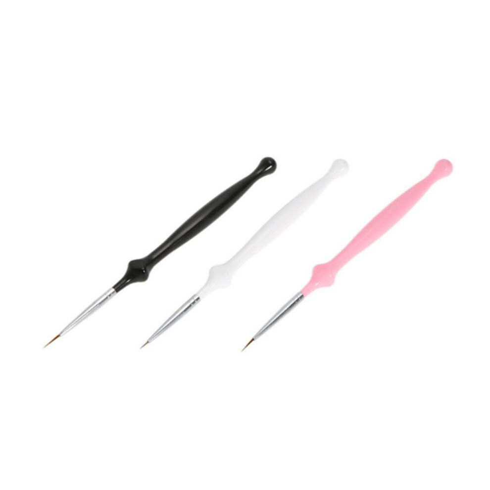 Professional Nail Art Brush Set with Fine Tip Detail Brushes for Precision Line and Intricate Designs