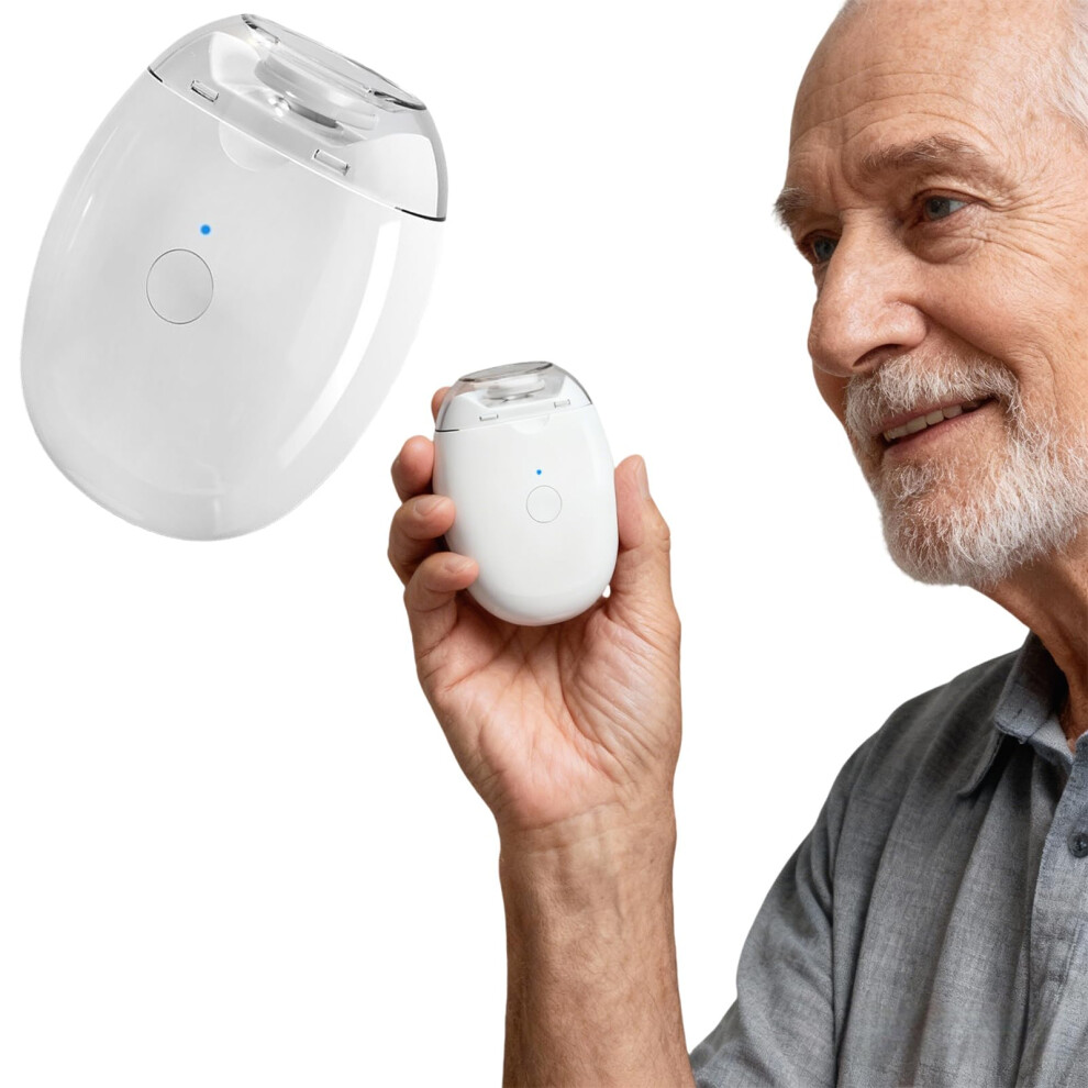 Electric Nail Grinder for Seniors with LED Light, 3 Speed Automatic Nail Clipper Quiet Trimming