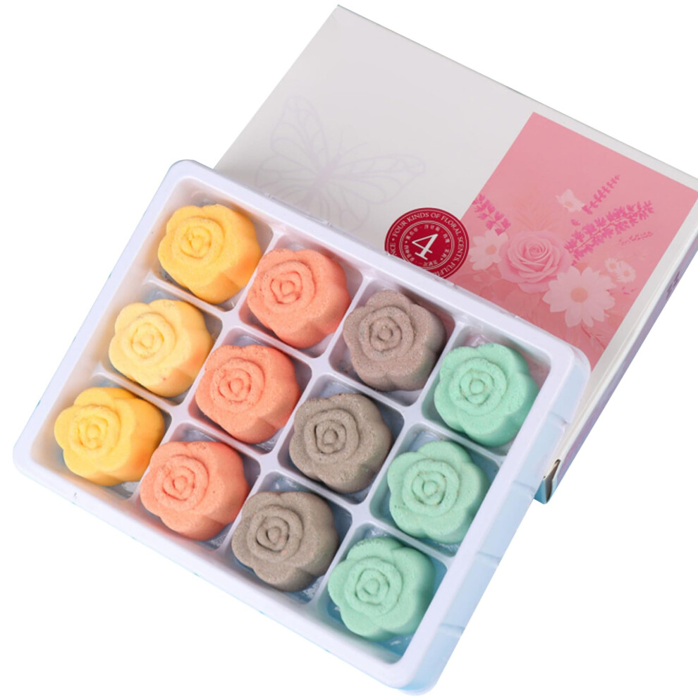 Lavender 12Pcs Foot Bath Bombs And Soaking Salts Softens Callused Skin With Jasmine Rose Chamomile
