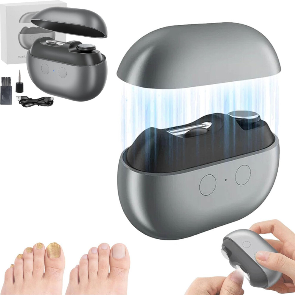 Light Electric Nail Clipper For Seniors With Led Automatic Trimmer For Thick Nails And Arthritis