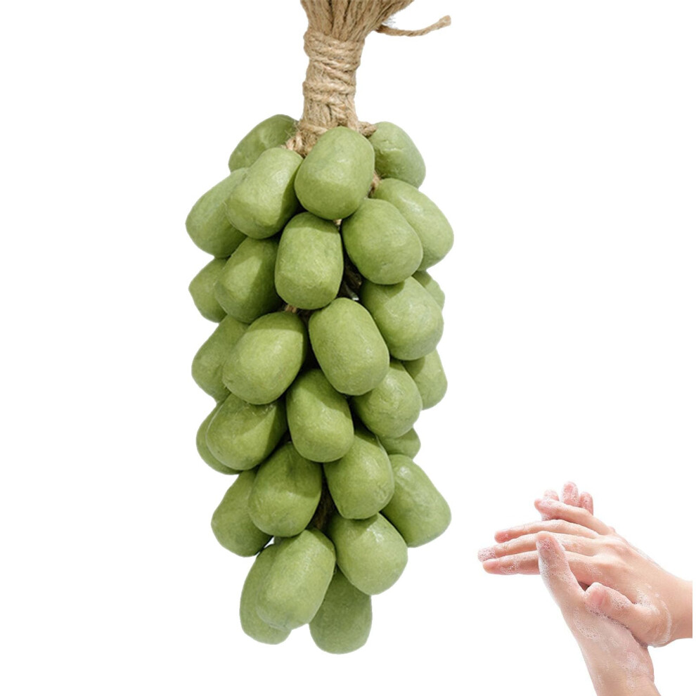 Handmade Grape Soap on a Rope with Realistic Design and Lasting Fruity Fragrance Gift Box