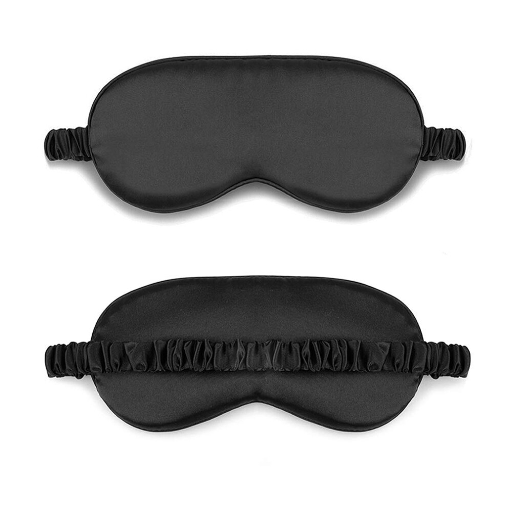 Light Silk Sleep Mask 100% Mulberry Silk Eye Cover With Adjustable Strap For Complete Block