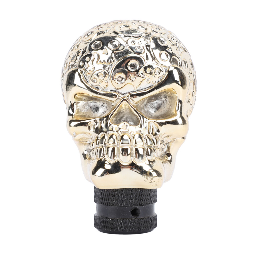Resin Skull Shift Knob For Manual & Automatic Cars, 15Mm Inner Gold 4911381170564