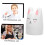 2pcs Silicone Nail Art Stamper Tool with Bunny Design for Fast Pattern Transfer and Easy Cleaning 3