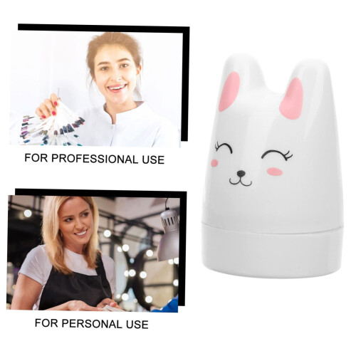 2pcs Silicone Nail Art Stamper Tool with Bunny Design for Fast Pattern Transfer and Easy Cleaning 2