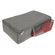 Wekvgz Portable Cat Litter Box with Zipped Lid, Foldable & Leakproof, Compatible with Travel, Hotel, Camping, Includes Scoop