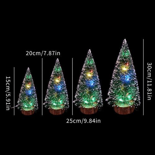 Mini Christmas Tree Pre-lit Artificial Mini Christmas Tree Includes Small Lights and Battery 1