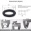 Δακτύλιος Kairuite O-ring Εξωτερικός δακτύλιος O Ø 3,2 - 65mm x πάχος καλωδίου 1,0mm Δακτύλιος 7