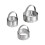 Stainless Steel Cookie Ring Baking Cake Printing 3 Piece Set Of Round Flat Pattern Cake Printing Tools Bakeware Set Kitchen Tools Set 8