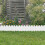 Eease White Picket Fence Garden Edging Border - 5pcs 5