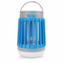 Draagbare muggenverdelger met UV-bescherming, oplaadbaar, waterdicht, geschikt voor camping, met zaklamp en SOS-functie.
