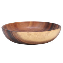 Sophisticated Wood Dining Bowl, Natural Wood Serving Bowl with Environmentally Friendly Non-Toxic Safe and Healthy Material, Suitable for Salad Soup