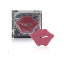 Collagen Lip Mask with Deep Hydration and Vitamin E for Fuller Lips, AntiAging Pink Pads, 10 Pcs