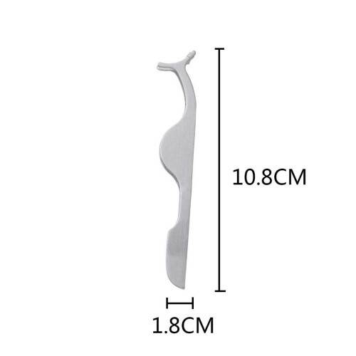Eyelash Tweezers for Precision Lash Placement and Quick Adjustments – Professional Silvery Applicator Tool 1