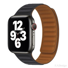 Kompatibel mit Apple Watch Armbändern (49, 46, 45, 44, 42, 41, 40, 38 mm), doppelseitiges magnetisches Silikonarmband für iWatch Ultra SE Series