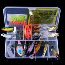 Angelset mit Wobbler, Minnow-Mix und mehrfarbigem Crankbait