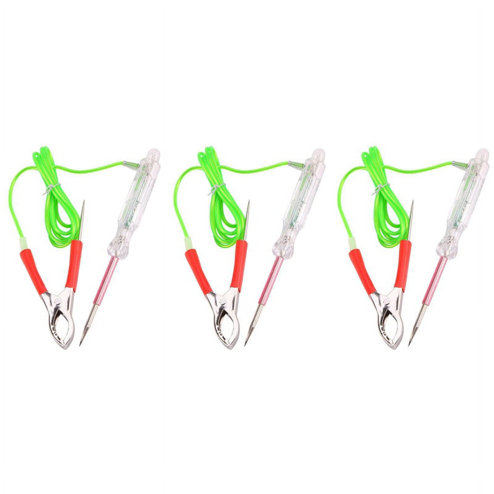 3X Automotive Led Circuit Tester 624V Test With Dual Probes 47 Inch Antifreeze Wire Alligator Clip For Testing Light 9173940860155