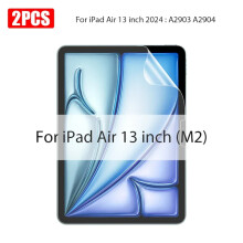 2 phíosa scannán PET neamhlonrach le mothú páipéir atá comhoiriúnach le iPad Pro11/13M4, 12.9, Air, Mini8-10ú glúin, 9.7, 10.9, Air6,