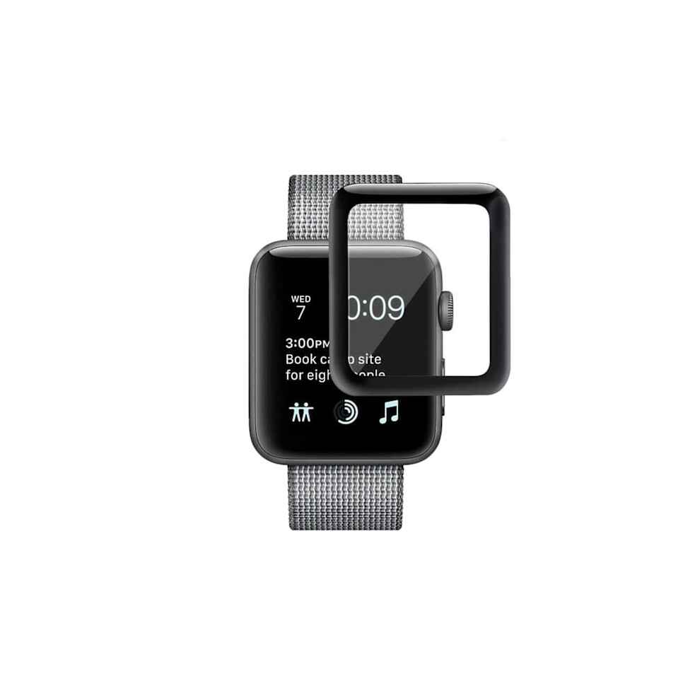 Full Coverage Screen Protector Compatible With Apple Watchwith Apple Watch 1/2/3 Display Protector 42Mm Black 9173940860674