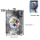 Steelers Fagon, Φιάλη ισχίου από ανοξείδωτο ατσάλι 8oz - Κατάλληλη για τρόφιμα, δερμάτινη 2