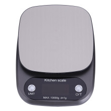 Heaveant digitale weegschaal met LCD-scherm, elektronisch, 10 kg/1 g, keukenweegschaal, roestvrijstalen bakplaat voor bakken en koken.