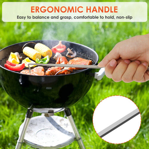 AEVXKHI BBQ Τροφίμων Flipper, Ανοξείδωτος Γάντζος Κρέατος, Ανθεκτικό στη Θερμότητα 2