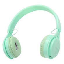 M6 vezeték nélküli összecsukható fejhallgató, macarons, erős basszussal, bluetooth-os gamer fejhallgató, zöld