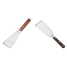 Espátula de aço inoxidável para peixe frito, bife e outros alimentos, ideal para teppanyaki. Utensílios de cozinha multiuso para virar peixes e
