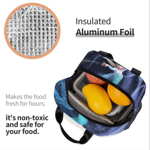 Φορητή τσάντα φαγητού Frozen Lunch Bag, επαναχρησιμοποιήσιμη, μονωμένη τσάντα φαγητού - 2