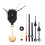 Kit de substituição do mecanismo de relógio de pêndulo de quartzo com 3 pares de ponteiros e pêndulo. 8