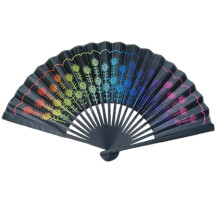 Ventilator - Medium 23 cm - M06 - Pauw regenboog meerkleurig