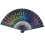 Ventilador - Médio 23cm - M06 - Pavão arco-íris multicolorido 1