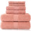 Σετ πετσετών μπάνιου WSYW Luxury Cotton6PC, απορροφητικές μαλακές πετσέτες μπάνιου και 1
