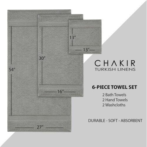 Σετ πετσετών μπάνιου WSYW Luxury Cotton6PC, απορροφητικές μαλακές πετσέτες μπάνιου και 1