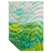 Manta acolchada reversible ultraligera AUMIY - Cortavientos, resistente al agua, plegable para camping, senderismo, playa, coche, picnic, estadio -
