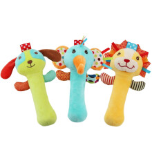OUSITAID3 Pack Chocalhos para Bebê, Bichinhos de Pelúcia Macios e Sensoriais com Som, Conjunto para Segurar na Mão para Meninos e Meninas de 0 a