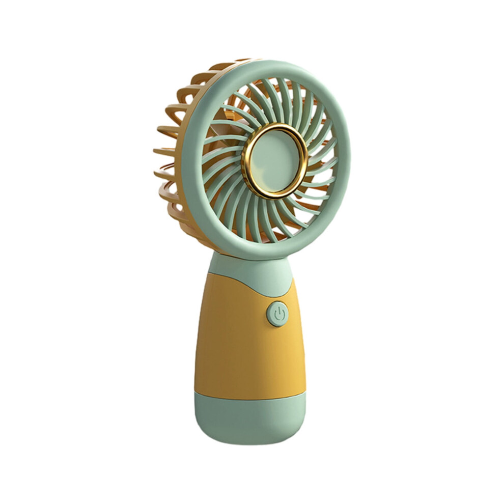 Portable Fan Border Small Fan Handheld Pocket Mini Fan Portable Us Rechargeable Fan Gift Silent Event Engraving Green 9448196899908