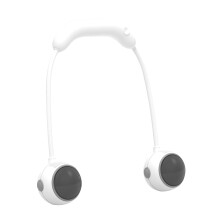Ventilateur portable suspendu Gnobogi, orientable à 360, sans pales, rechargeable, 3 vitesses, idéal pour un usage autour du cou, mini