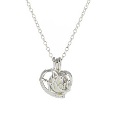 Leuchtende Halskette mit hohlem Steinanhänger für Damen, Leuchtende Mama-Halskette, Valentinstagsgeschenk, Geschenk für Paare