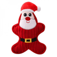 Kerstaanbieding! Pluche hondje met piepend geluid, kauwspeeltje, tandreinigend, bijtbestendig, snackspeeltje, hondenaccessoires