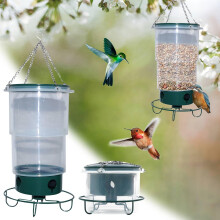 Miayilima2024Nieuwe groene kolibrievoeder, intrekbare en handige hangende vogelvoeder voor buiten, tuin, binnenplaats, geschikt voor kolibries