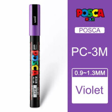 stk. Posca tusjpenn PC-3M 24 farger, fin spiss 0,9–1,3 mm, maling, graffiti, anime, reklame, kunst, tegnepenner 3M-12