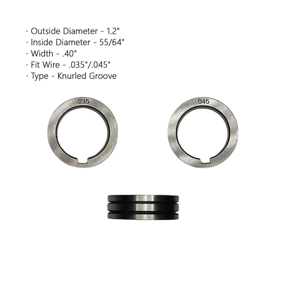 Drive Roll .023 .030 .035 .045 Knurled V U Groove Wire Feed For Mig Welders 9004841961019