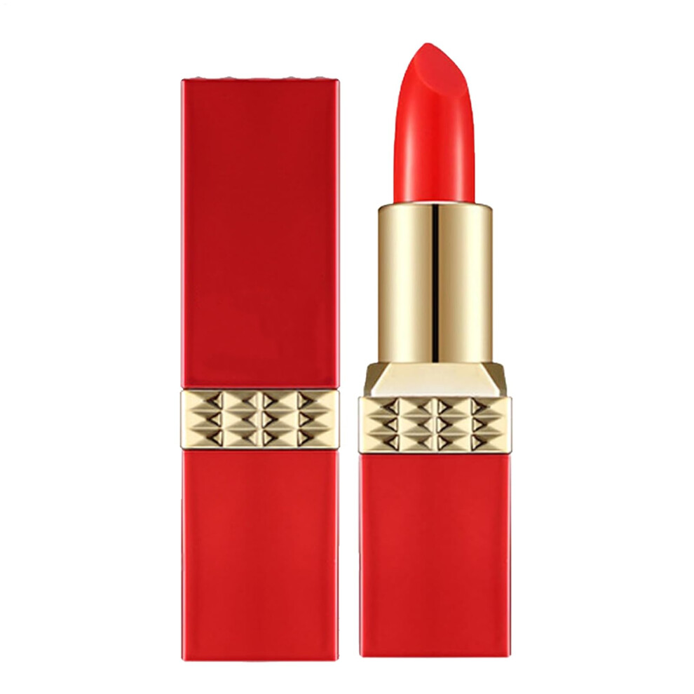 Red Long Lasting Lipstick Waterproof Matte Smudge Proof Moisturizing Lipstick For Dry Lips
