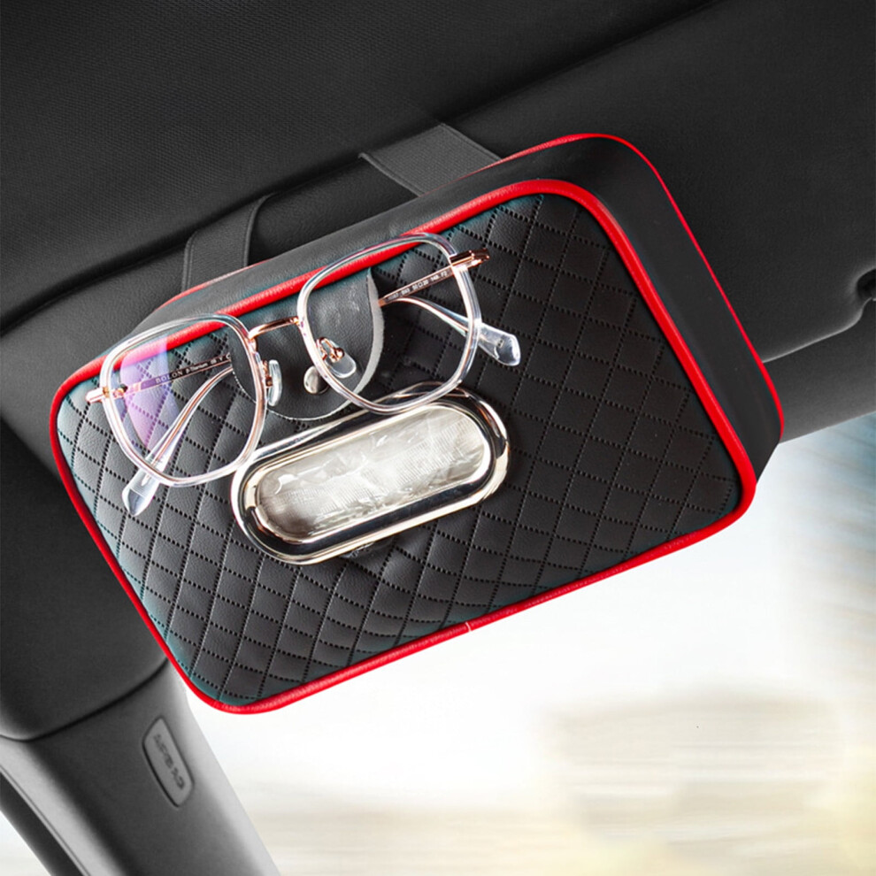 Car Tissue Holder, Sun Visor Napkin Holder For Car, Pu Leather Backseat Tissue Case Compatible With Kleenex 9004841962412